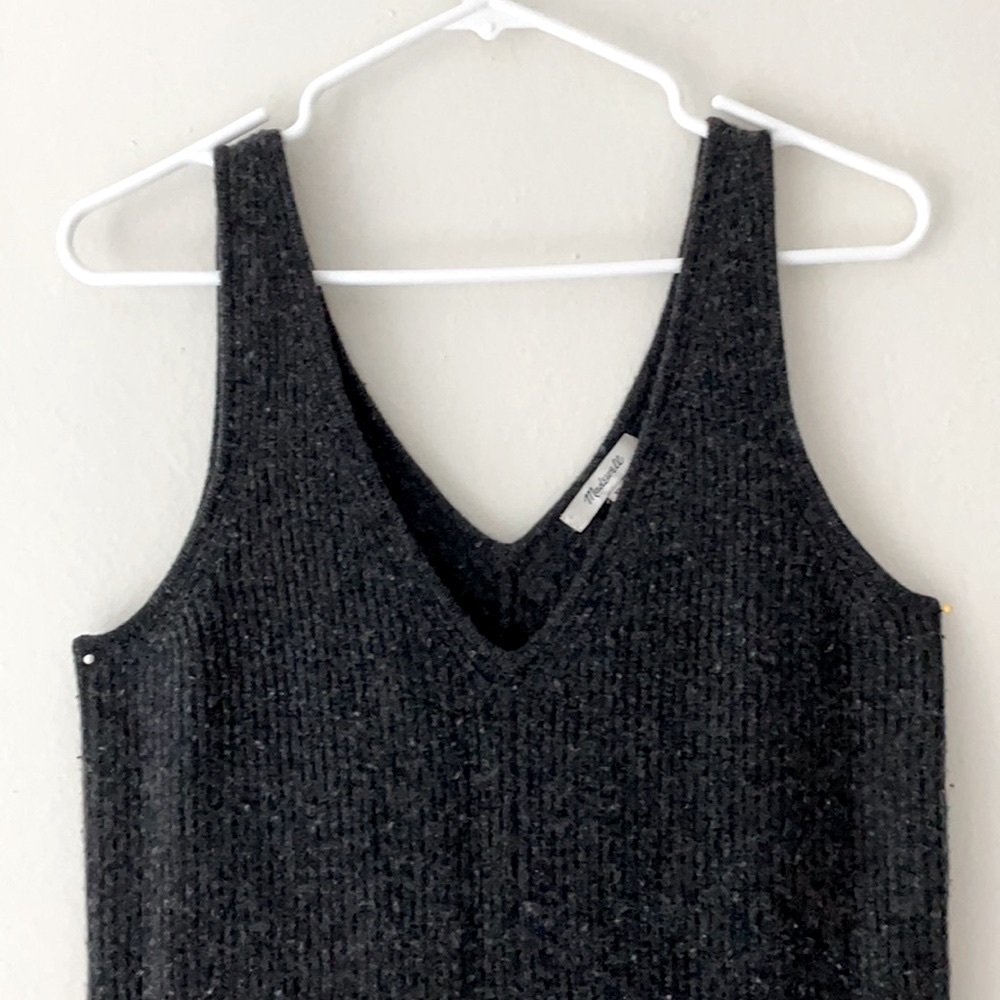 Madewell Sweater Jumpsuit - Dark Heather Grey
